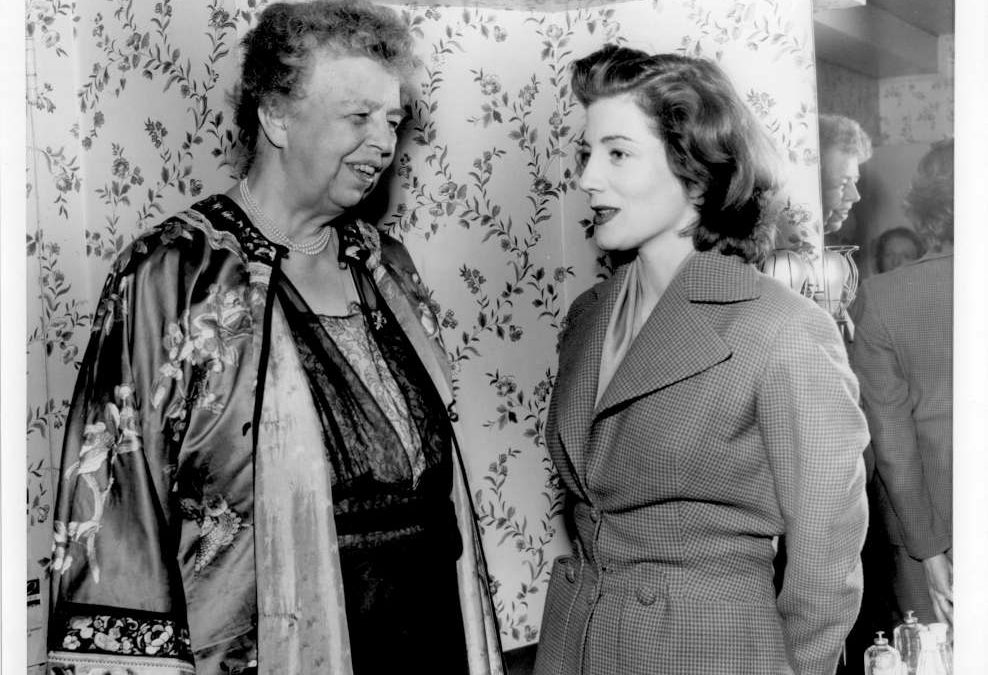 Original Press Photograph: Sarah Churchill + Eleanor Roosevelt