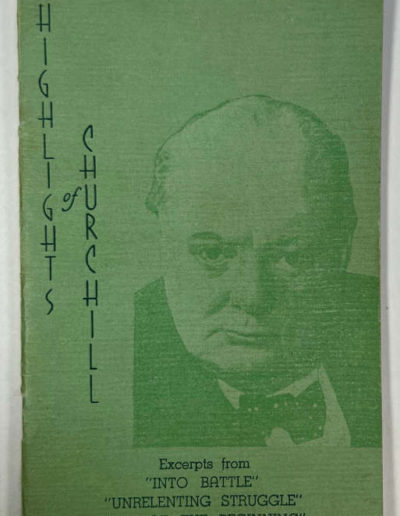 Highlights of Churchill - Front Cover