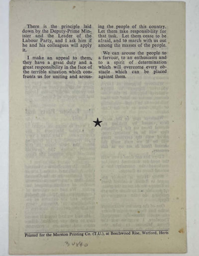 Back: Second Front and Mr. Churchill: 1942 Speech by Gallacher, Communist M.P.