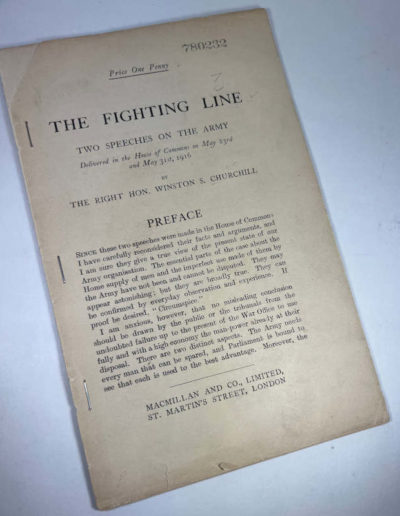 The Fighting Line: Two Speeches on the Army