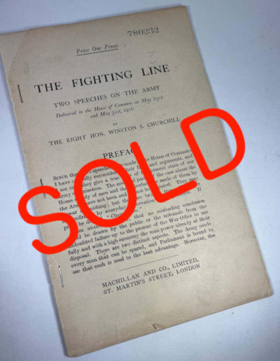 SOLD: The Fighting Line: Two Speeches on the Army