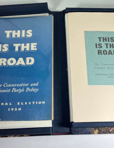 Pamphlet in Mylar Cover: 'This is the Road' in Solander Case