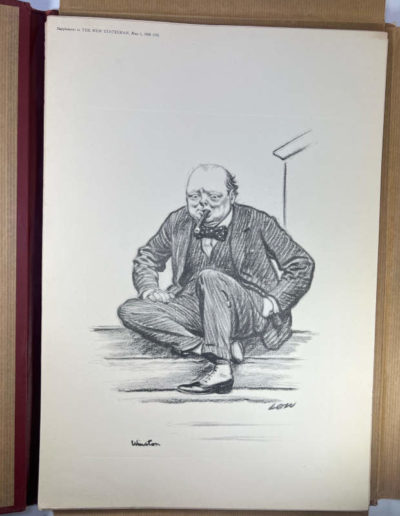Winston Churchill Sketch by David Low