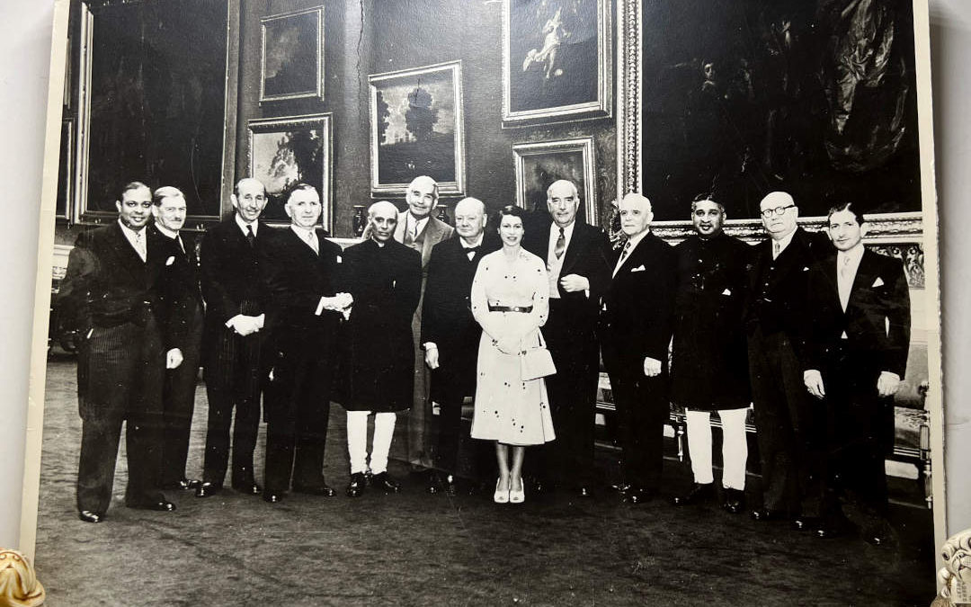 Photograph: Winston Churchill with Queen Elizabeth II