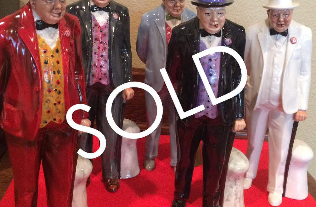 5 Winston Churchill Royal Doulton Figurines