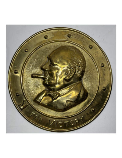 Churchill Brass Wall Plaque