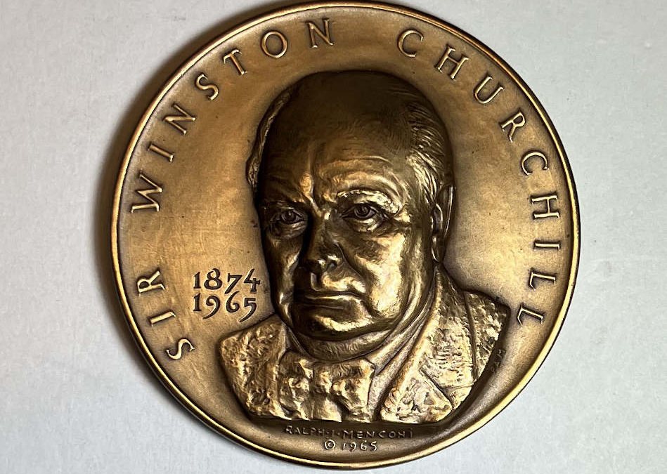 Churchill Memorial Medal in Bronze