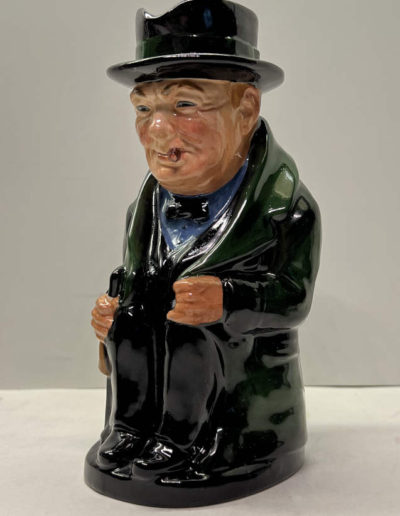 ROYAL DOULTON CHURCHILL TOBY JUG Green