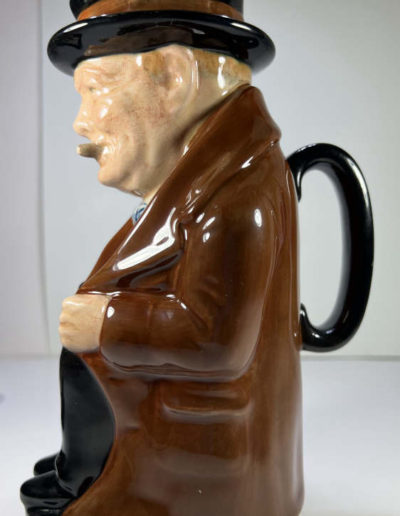 Royal Doulton Churchill Toby Jug-Side View