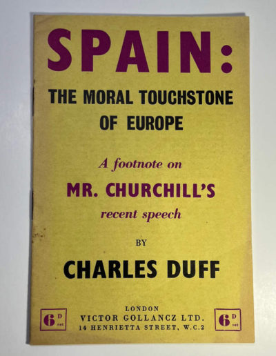 Spain-The Moral Touchstone of Europe