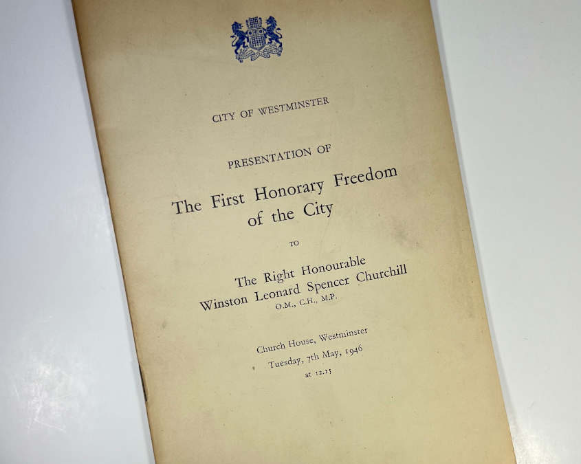 The First Honorary Freedom of the City: Winston Churchill