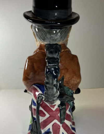 Churchill Burleigh Ware Toby Jug, Brown Jacket: back