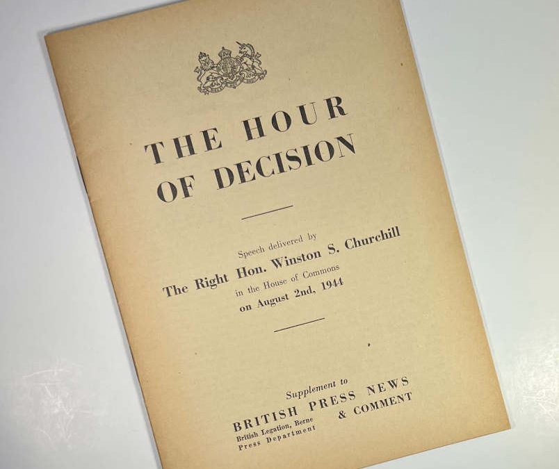 The Hour of Decision: Churchill Speech