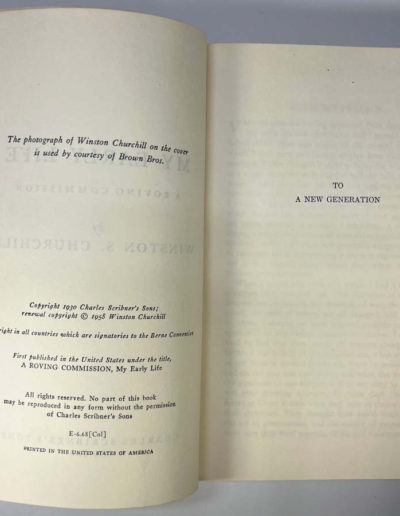 My Early Life by Winston Churchill: Scribner