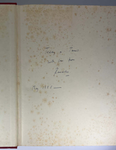 Churchill-His Life in Photographs: Randolph Churchill's Inscription